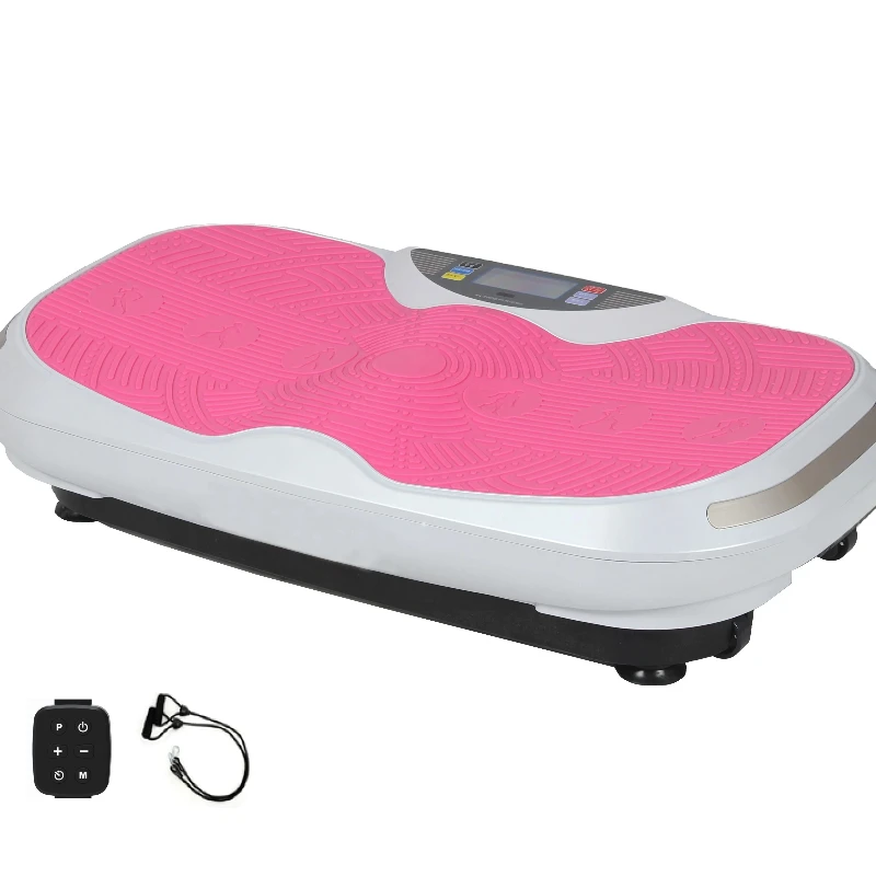 New Gym Equipment Whole Body Vibration Machine 3D Vibration Plate crazy fitness massager vibration plate with Elastic Ropes