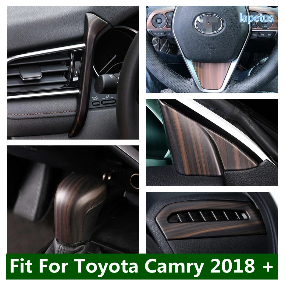 

Pillar A / Gear Shift Head / Air AC Vent Outlet Decoration Frame / Steering Wheel Cover Trim For Toyota Camry 2018 - 2023