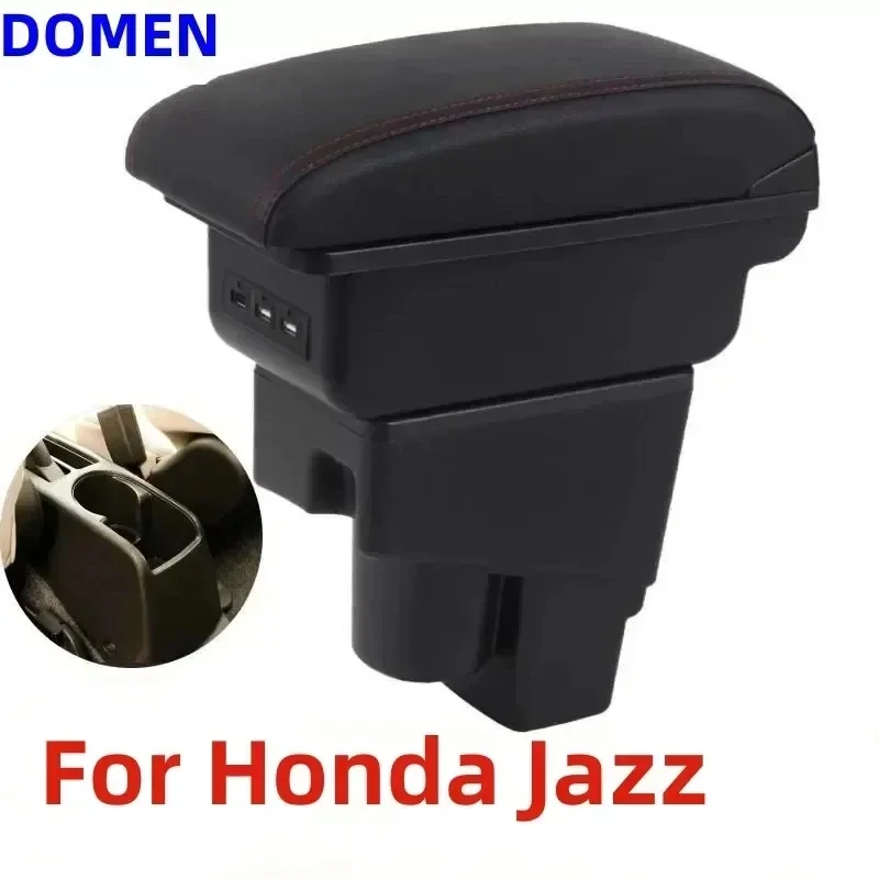 

NEW For Honda Jazz Armrest box For Honda Fit Jazz 1 Car Armrest 2003-2007 Arm Storage box car accessories 2003 to 2007