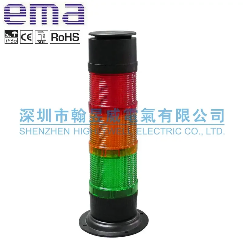 2025.4 تركيب قرص ضوء أصلي EMA Emma بثلاثة ألوان 0570RYGZDWPLKH مقاوم للماء IP65 أحمر أصفر أخضر 12-24 فولت