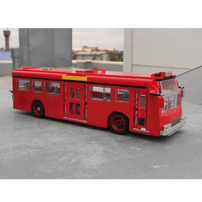 Modèle de bloc de construction Express de métro de transport urbain MOC-86095, 1163 pièces, jouet cadeau d'anniversaire et de noël pour enfants garçons