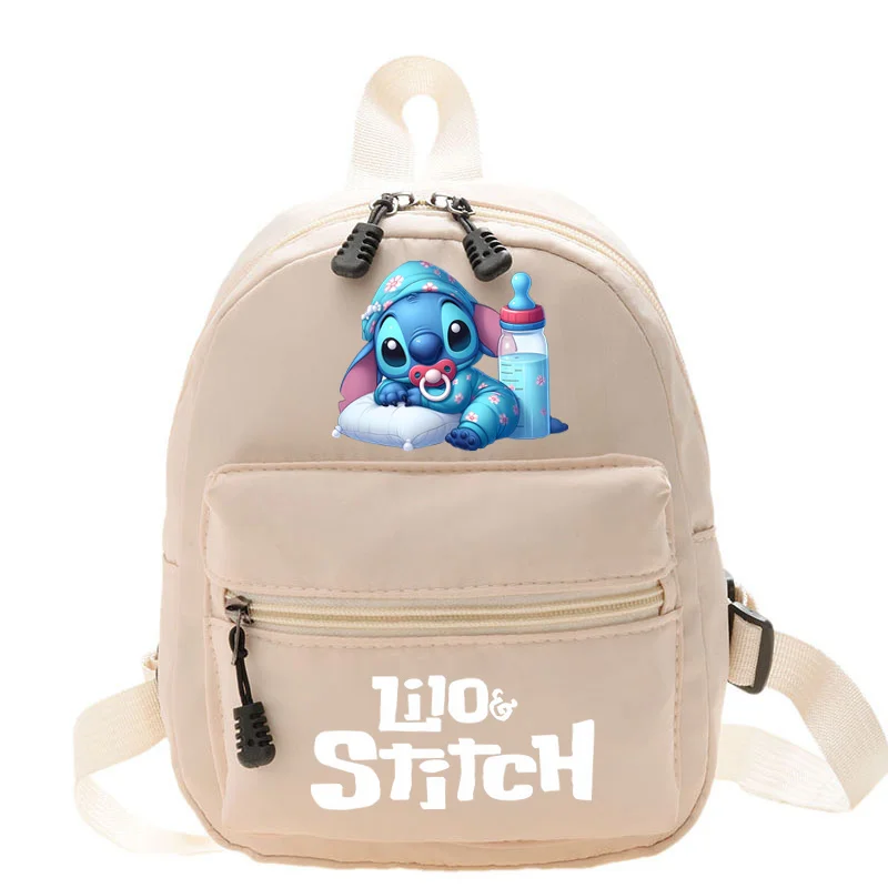 Disney-Mini Mochila De Lilo & Stitch para mujer, bolso escolar para adolescentes, bolso de hombro informal, mochila de almacenamiento de viaje