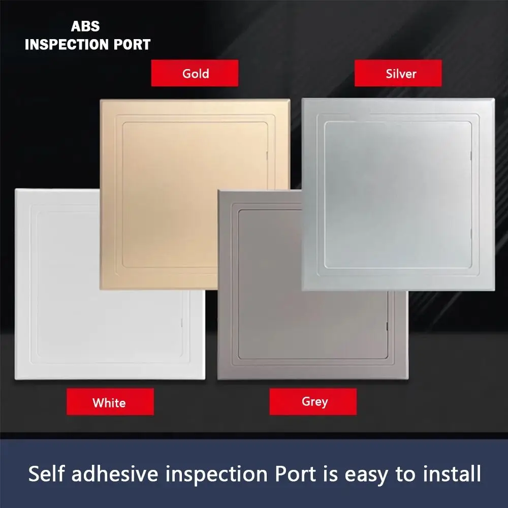 Universal Self-adhesive Access Panel Door Plastic Removable Opening Flap Cover Plate White Inspection Hole Doors Wall Ceiling