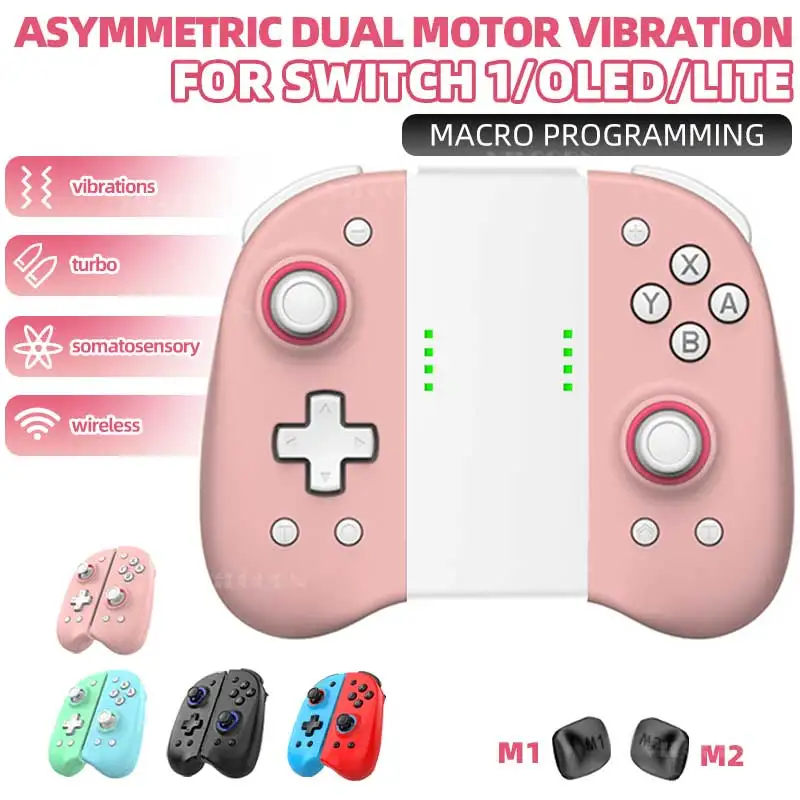 

Wireless Joypad BT Controller for NS Switch1 & Switch OLED Lite with Automatic Wake-up Gamepad Joysticks, Programmable & Turbo