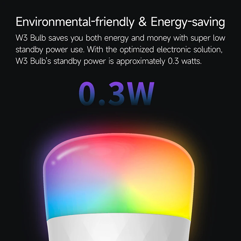 Yeelight Smart LED Bulb W3 Home E27 Color Light Lighting Wifi Remote Control Adjustable Lamp Work with Google Assistant Alexa