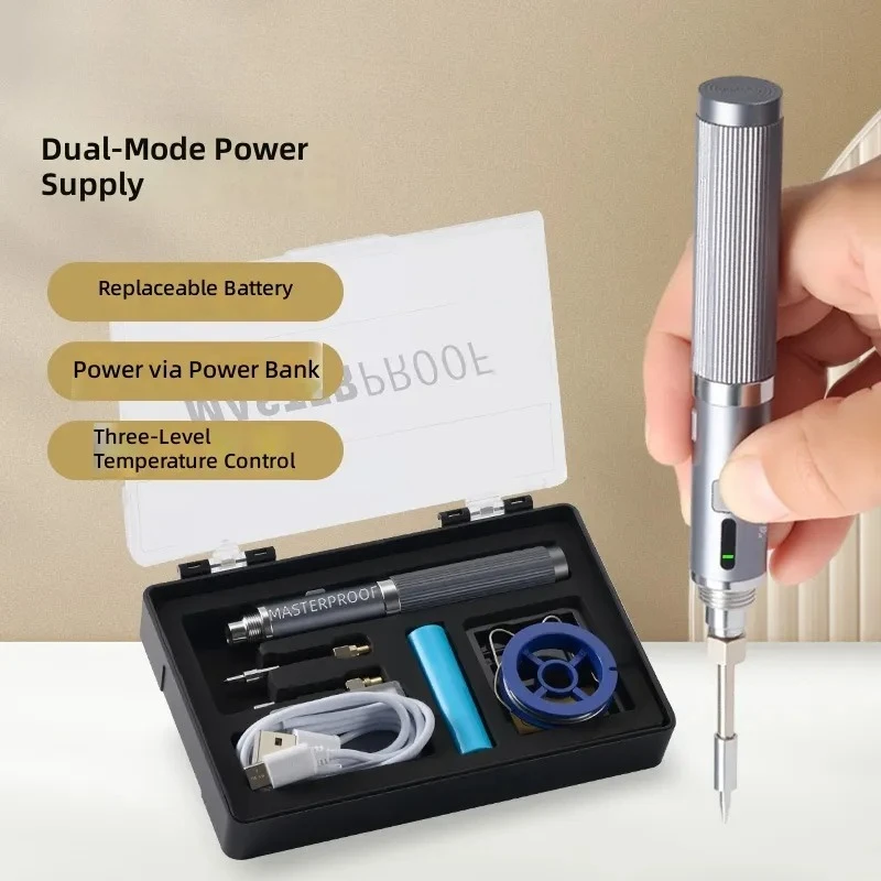 for USB Wireless Soldering Iron Portable Rechargeable Welding Pen Hot Air Smoke Removal Repair Tool Small