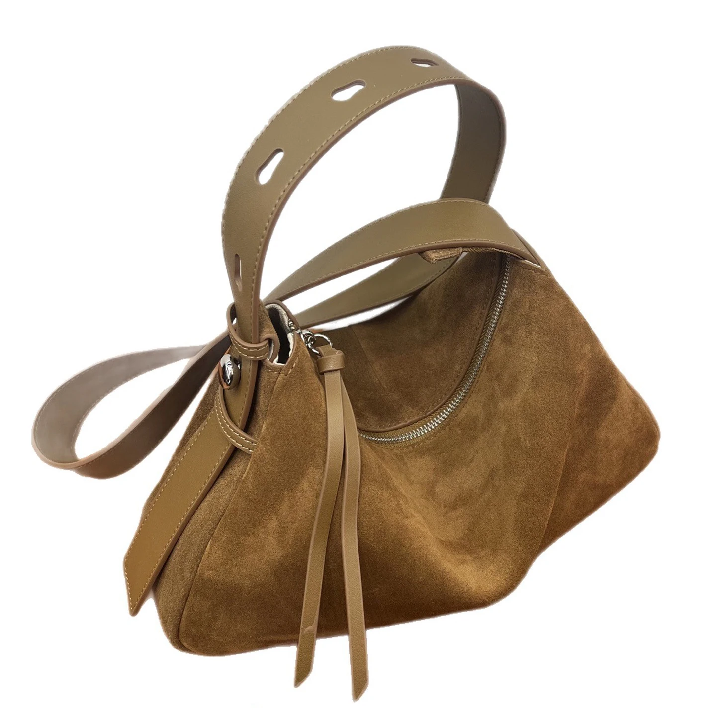 

2025Autumn Winter Matte Genuine Leather Underarm Bag Minimalist Tote Crossbody Bag for Women Luxury Trendy Commuter Purse