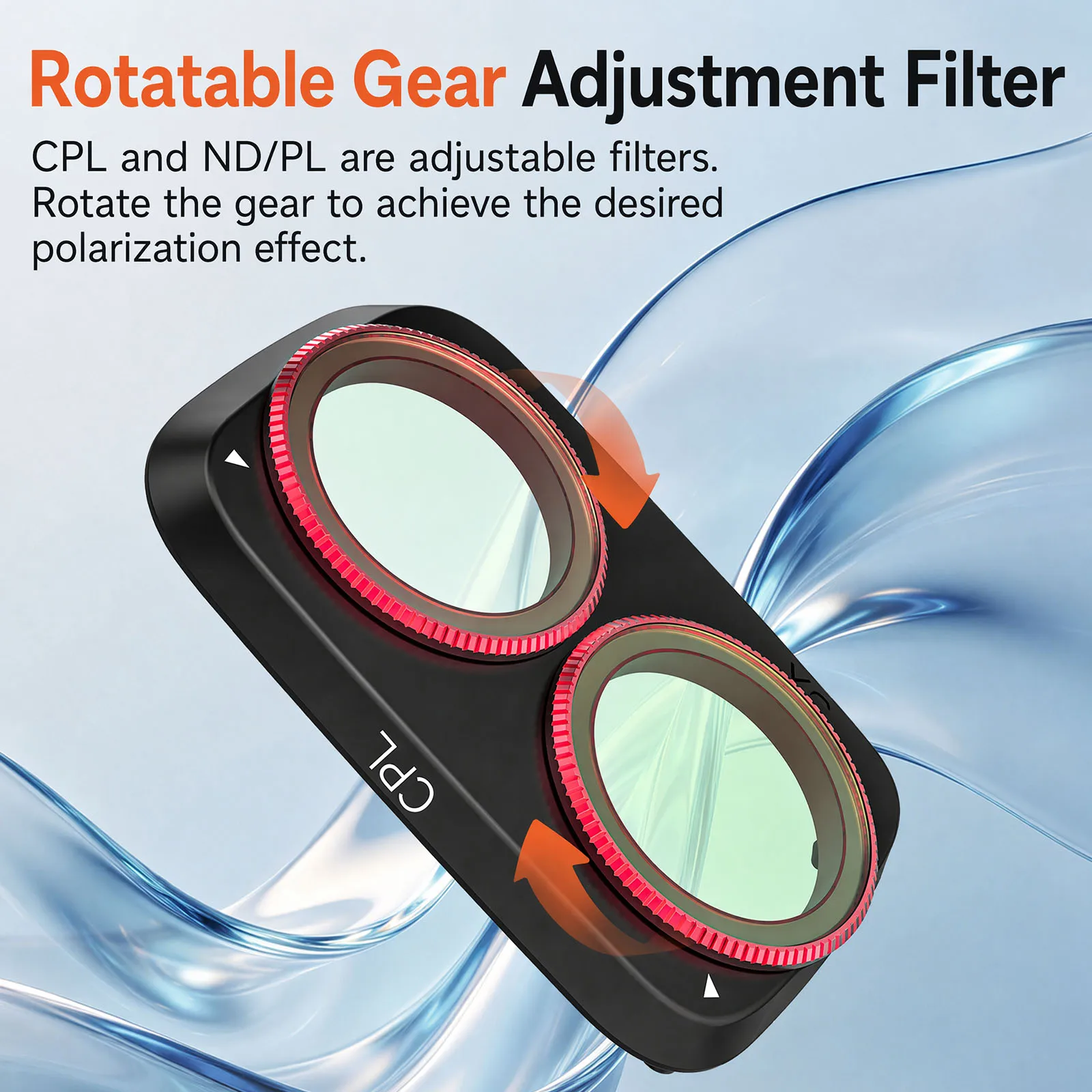 for Osmo Pocket 4P Buckle Lens Filters Set Multi-Coated Optical Glass Neutral Density Lens Filters Variable Filter Kit