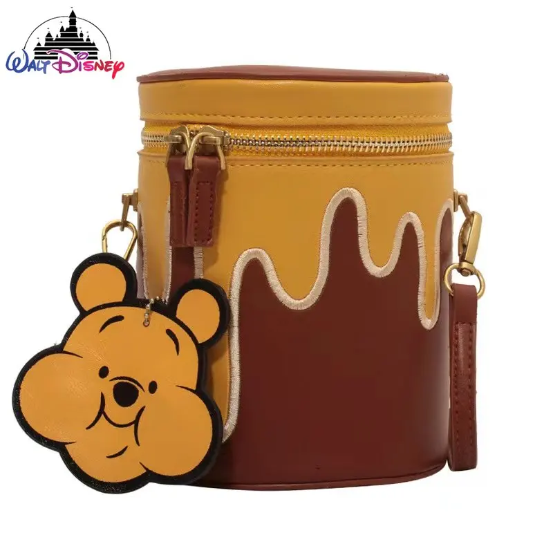 

Disney Winnie Bear 2023 New Women's Handbag Luxury Brand Women's Bag Cartoon Women's Oblique Bag Fashion Mini Mobile Phone Bag