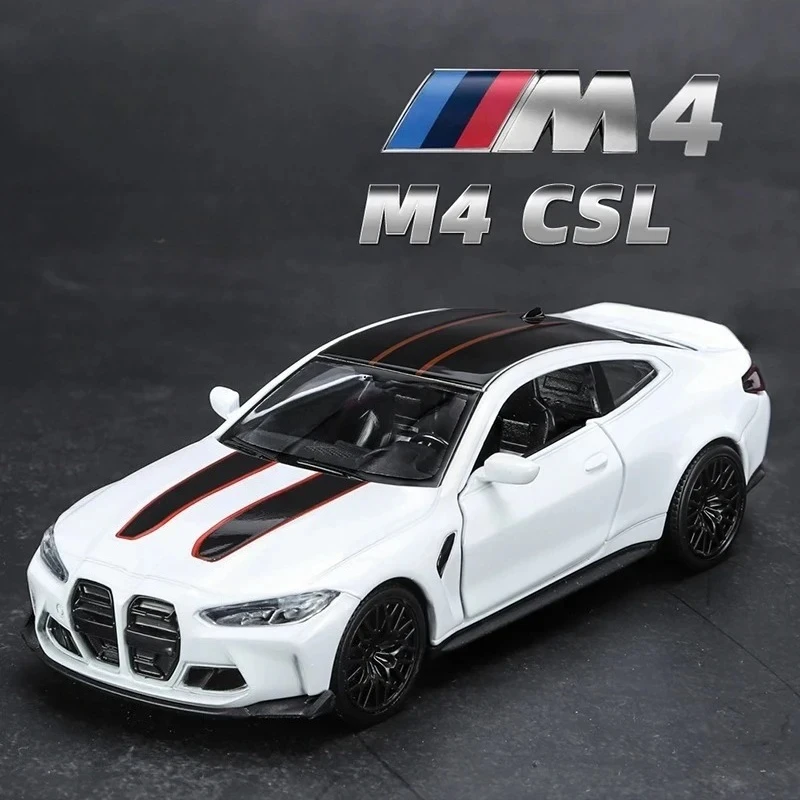 

Металлическая модель автомобиля 1:36 M4 CSL M3 E30, литая под давлением, для детей