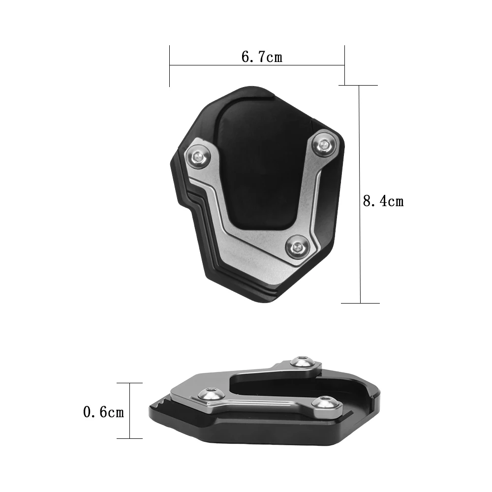 Motorcycle Kickstand Side Stand Extension Plate For VOGE DS900X DS525X 525DSX 900DSX 900 525 DSX DS 900X Foot Pedal Enlarger Pad