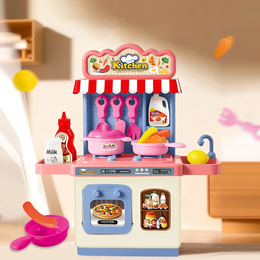 Maison de jeu pour enfants, jouet de Simulation, Table à manger de cuisine, 30 pièces/ensemble, Mini Table de rangement de vaisselle de cuisine, jouet pour garçons et filles