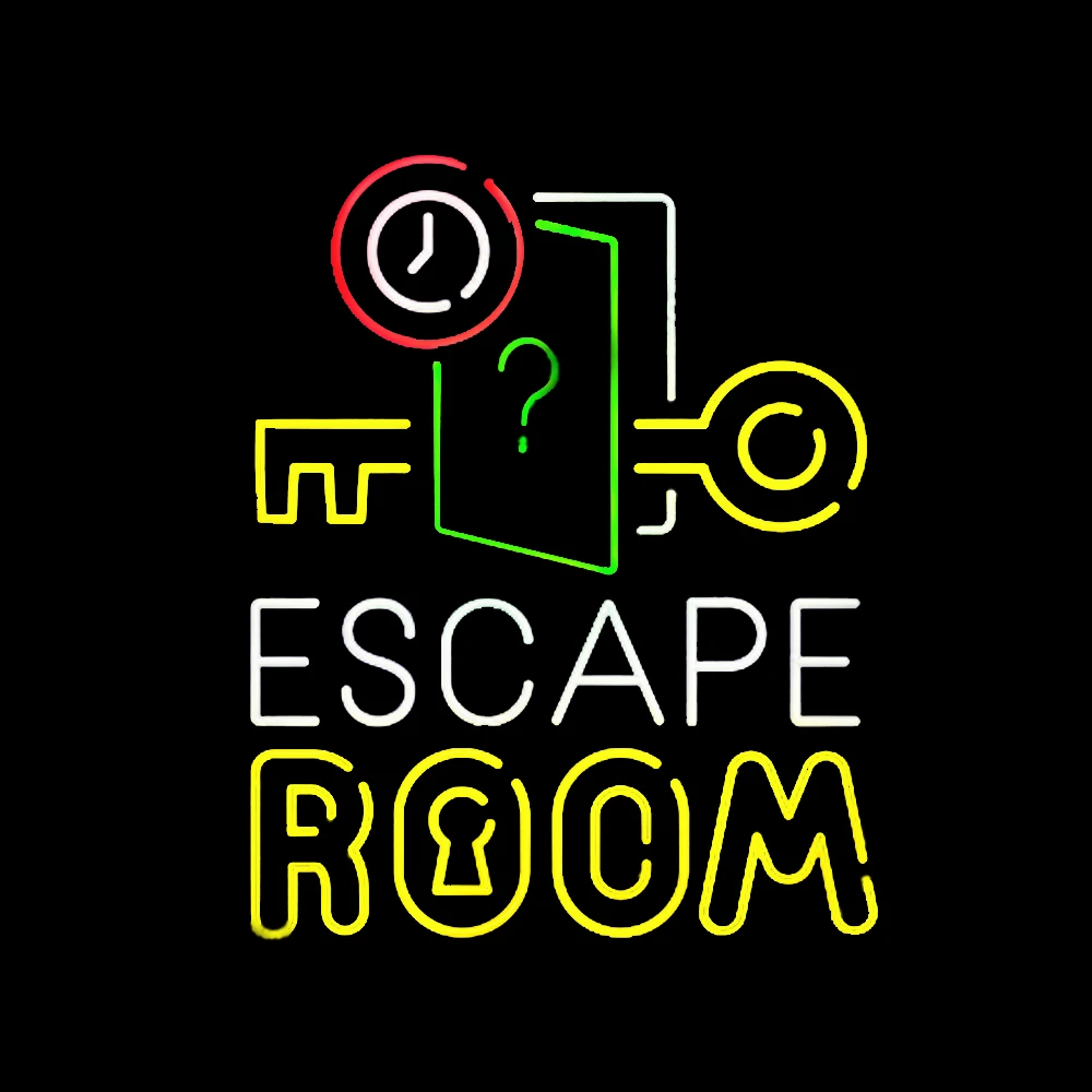 ESCAPE ROOM KEY Neon Sign Light Custom Handmade Real Glass Tube Game Store Shope Wall Decoration Display Lamp Gift 20