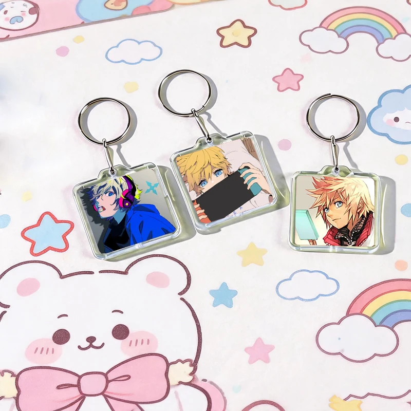 Game K-Kingdom Hearts Anime Acrylic Keychain Handmade Hanging for Clothes Backpack Decoration Accessories Gifts with Friends