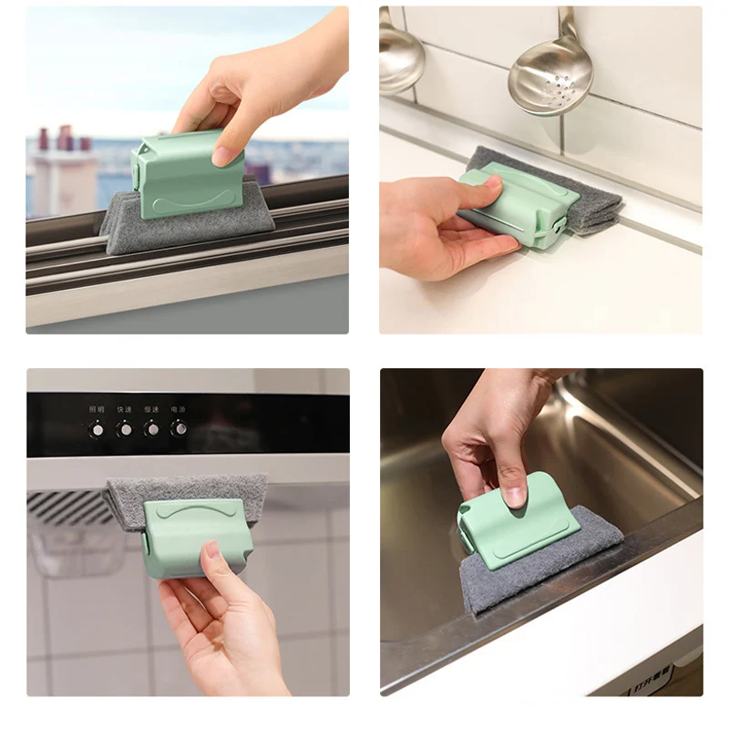 1/2pc Window Groove Cleaning Brush Multi functional Home Cleaning Tool for sweeping grooves and gaps between doors and windows