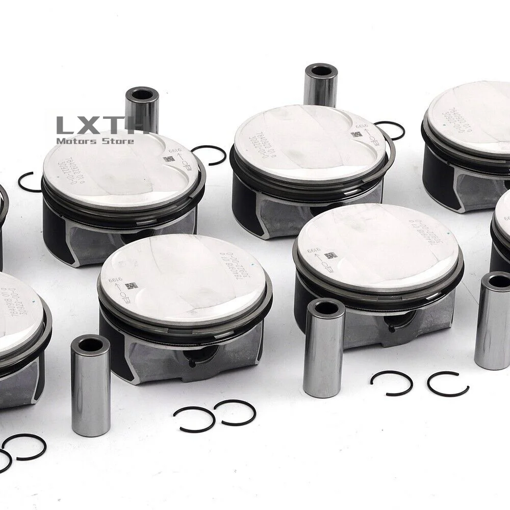 8x Piston & Ring Set STD Φ92mm Mahle A11257840918  A11257840922 For BMW M3 E90 E92 E93 S65B40 4.0 V8