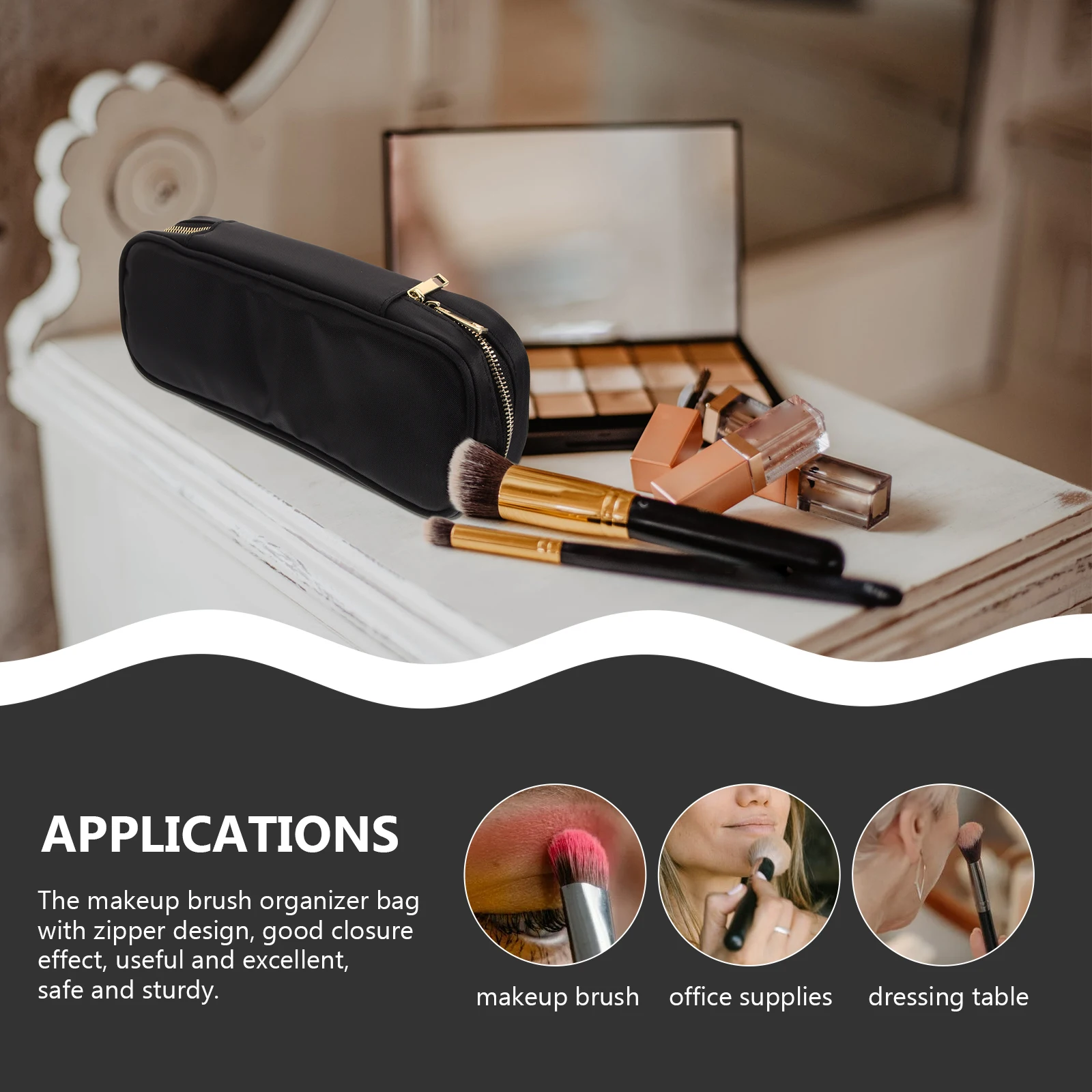 

Makeup Brush Bag Oxford Cloth Travel Size Portable Compact Makeup Brush Organizer Bags Pouch Case Storage organizer Bags