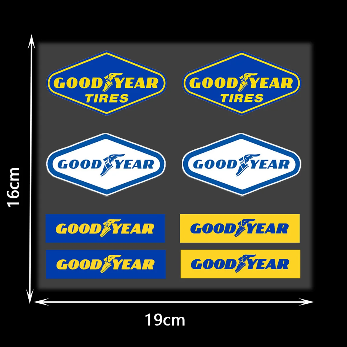 Reflective GOODYEAR Tires Sign Motorcycle Stickers Car Decals Motorcycle Accessories