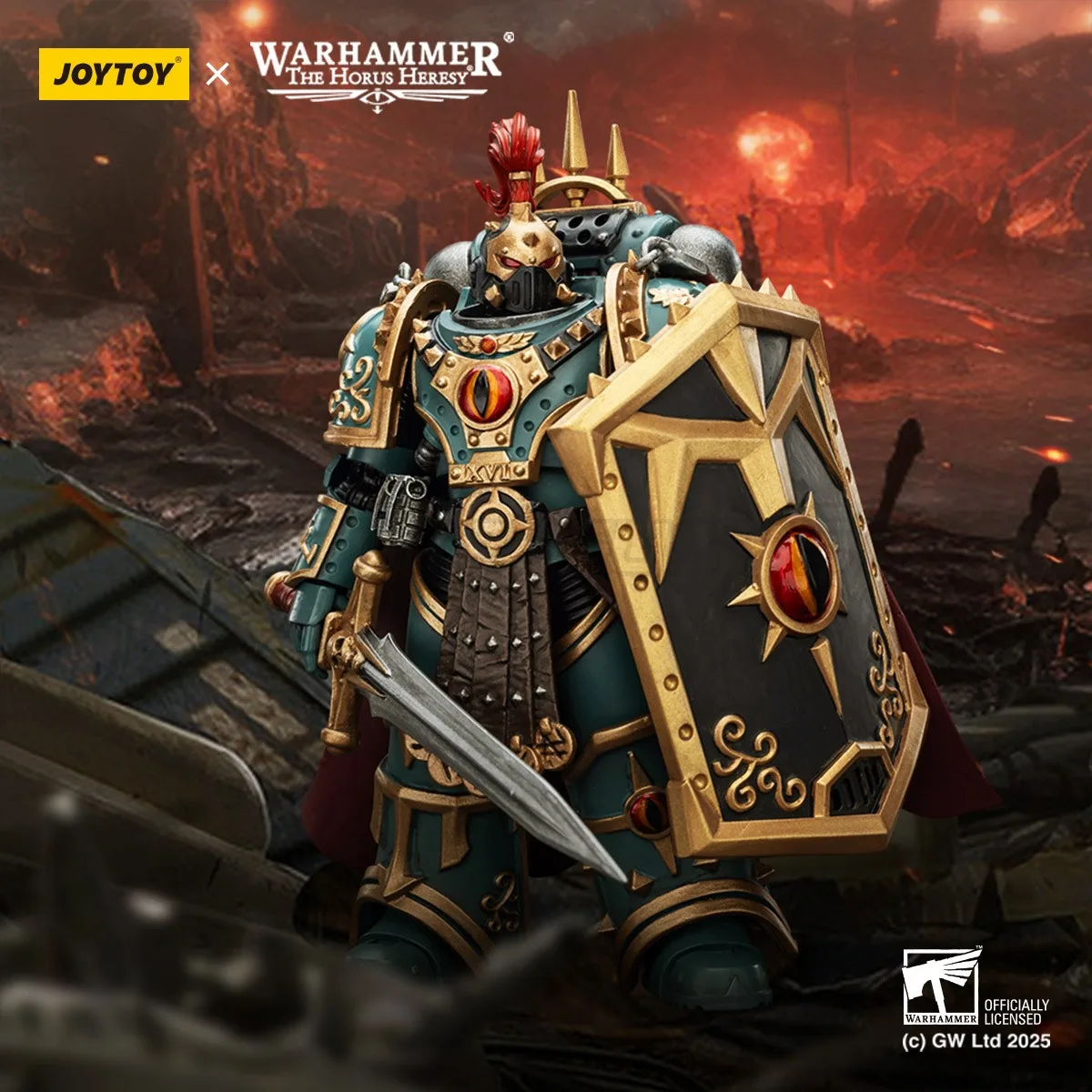【MT】البيع المسبق JOYTOY Warhammer 40K 1/18 شخصية أكشن أبناء حورس 'Little' Horus Aximand، كابتن نموذج الشركة الخامسة