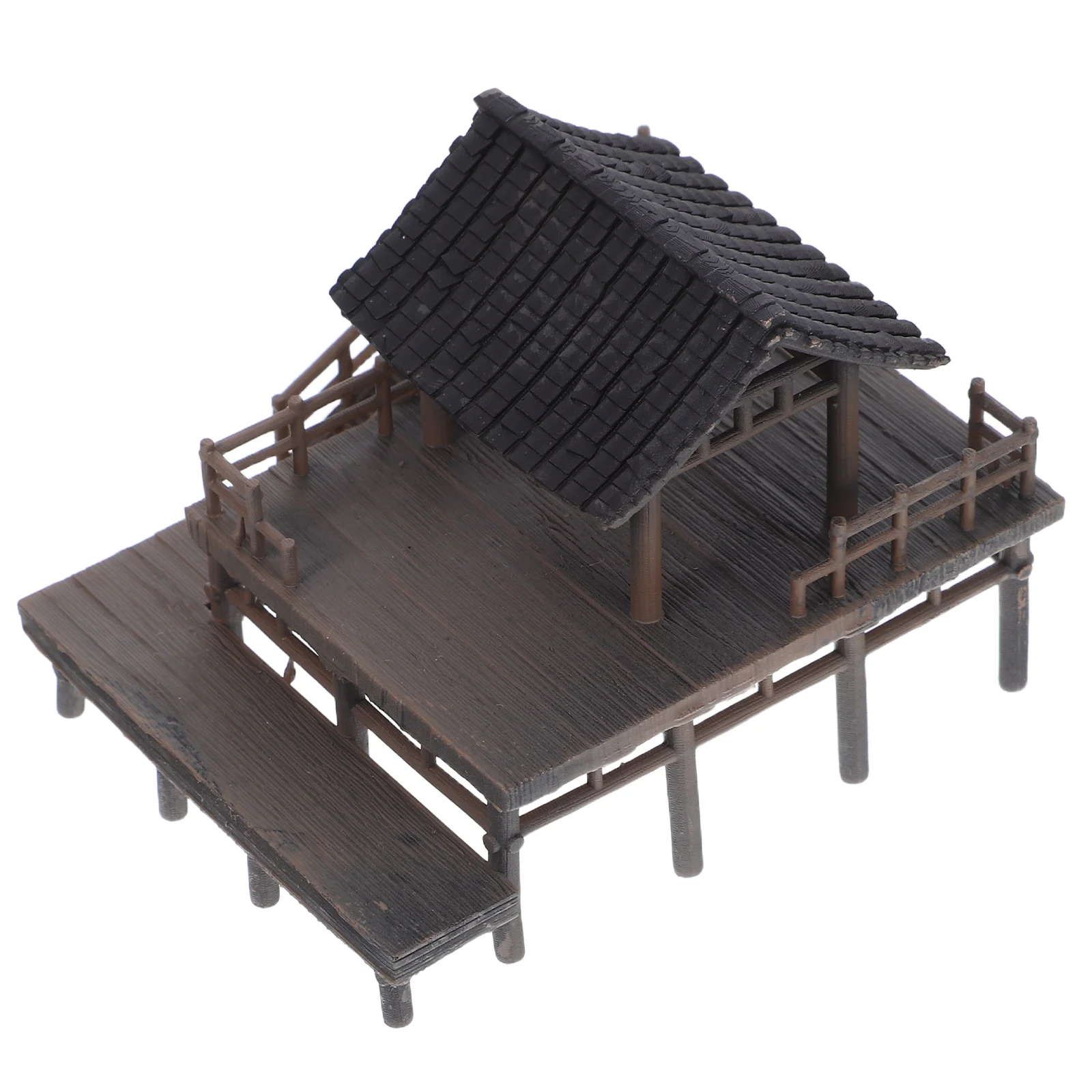 

Micro Landscape Decoration Asian Zen Garden Ornament Aquarium Fairy Accessories Miniature Pavilion Statues Home Office Decor
