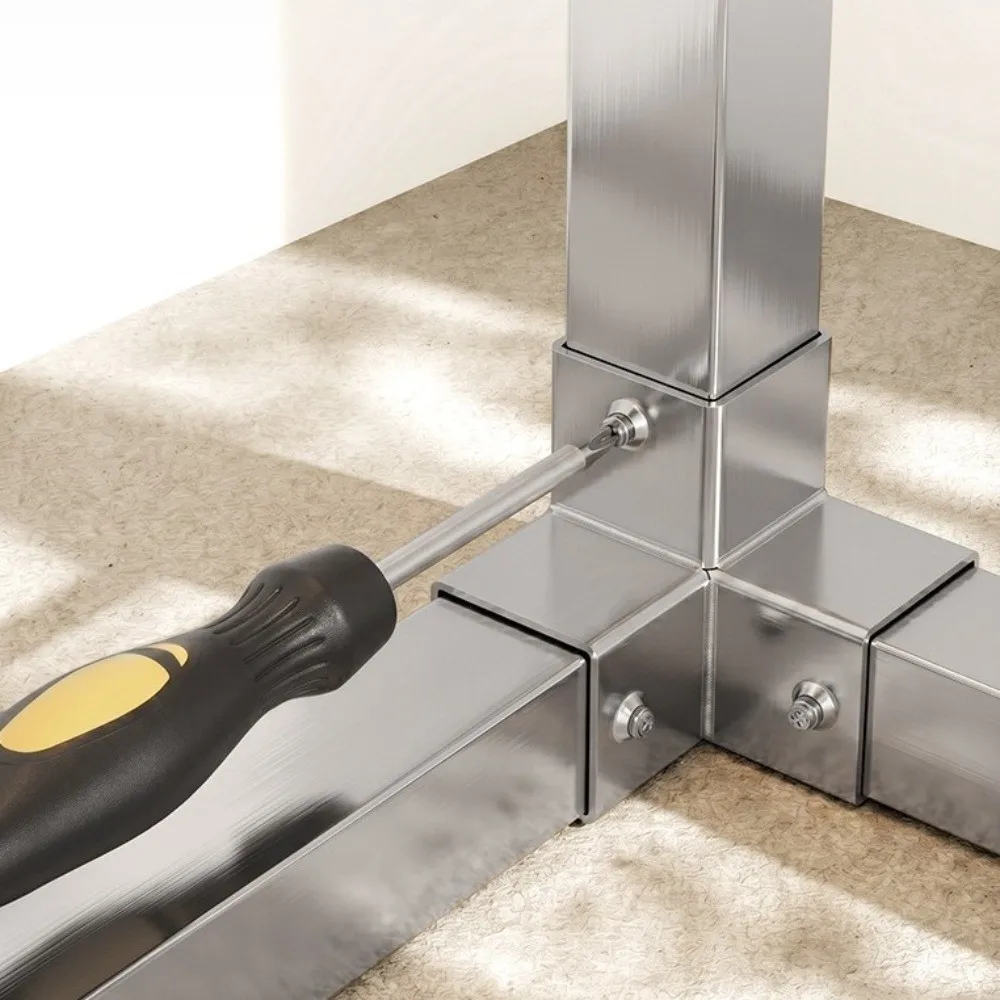 20mm 30mm Square Tube Connector Two/Three/Four/Five-Way Right Angle Metal Tube Fitting Quick Connect Heavy Duty