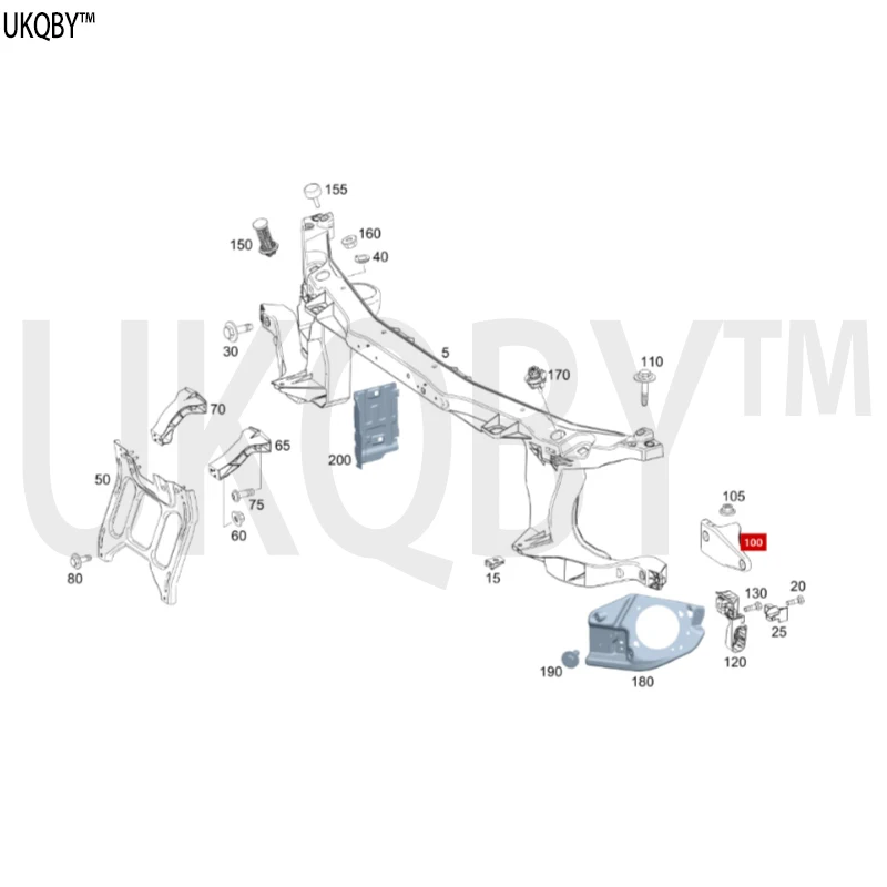 Me rc ed es A4478801214 bracket right front module A4478801114