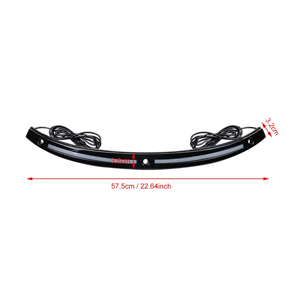 Motorcycle Windshield Trim Light LED Turn Signal Light DRL for Touring Street Glide Special 2014 - 2023 Tri Glide Ultra Classic view 3