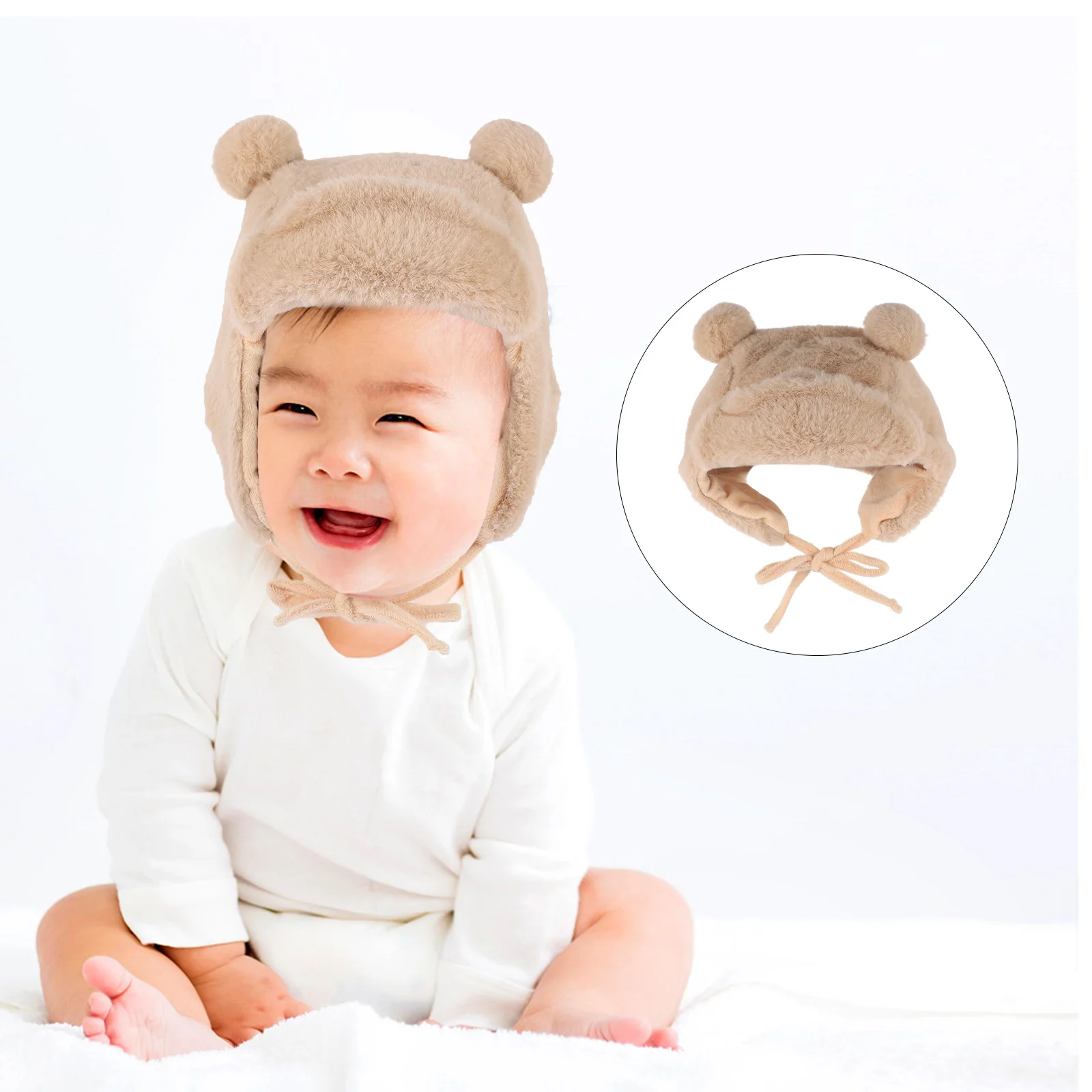 

Warm Hat Animal Cute Moving Ears Faux Flaps Baby Bonnet Kid Hats Toddler Beanie Keep