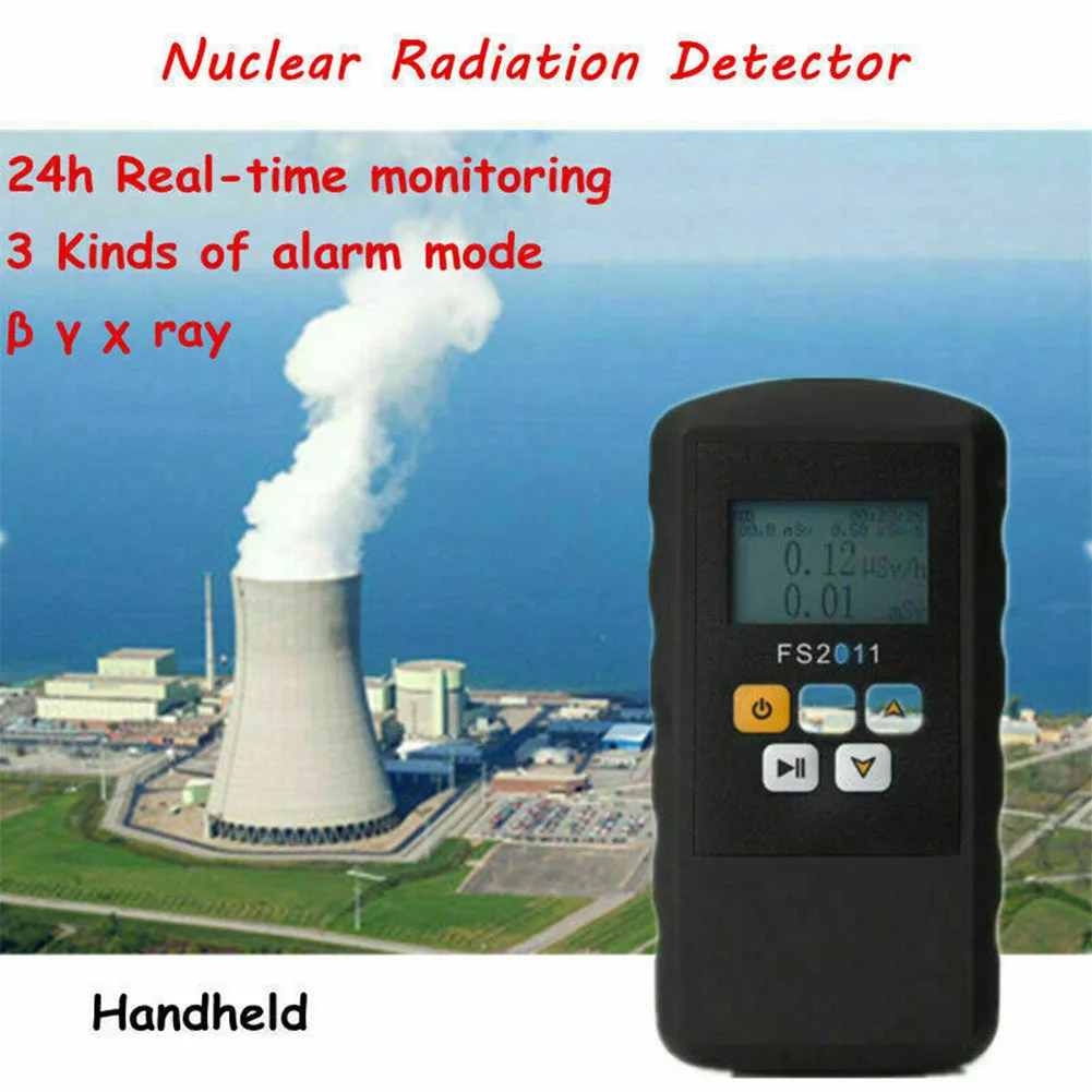 Beta Gamma Measurement X-ray Detector Radiation Safety Inspection 0.01 1000 Sv h 3 Alarm Modes Battery Operated