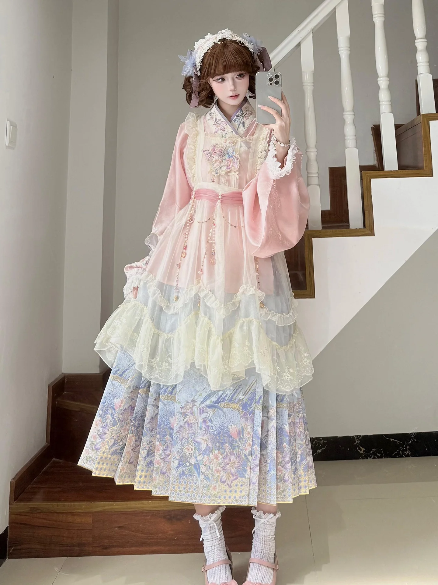 blue-lolita-traditional-ming-dynasty-hanfu-set-with-sleeves-daily-wear-female-clothing-brand-unbranded-age-range-18-25