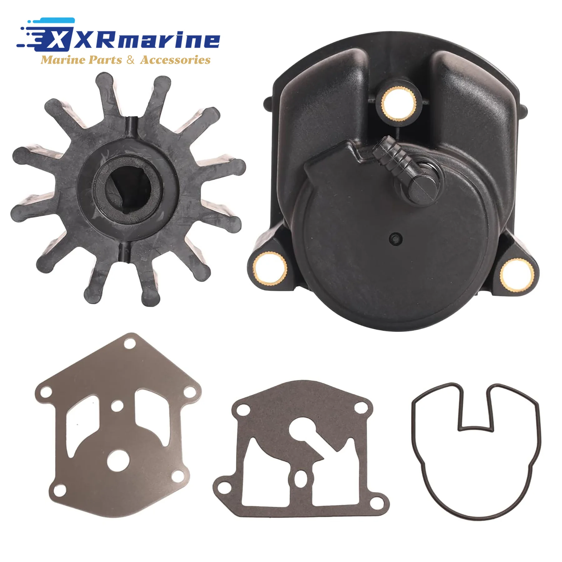 3854661 Water Pump Repair Kit with Impeller Housing 3854071 Compatible with OMC King Cobra V6 V8 3.2 to 8.2 L 1992 To 1995