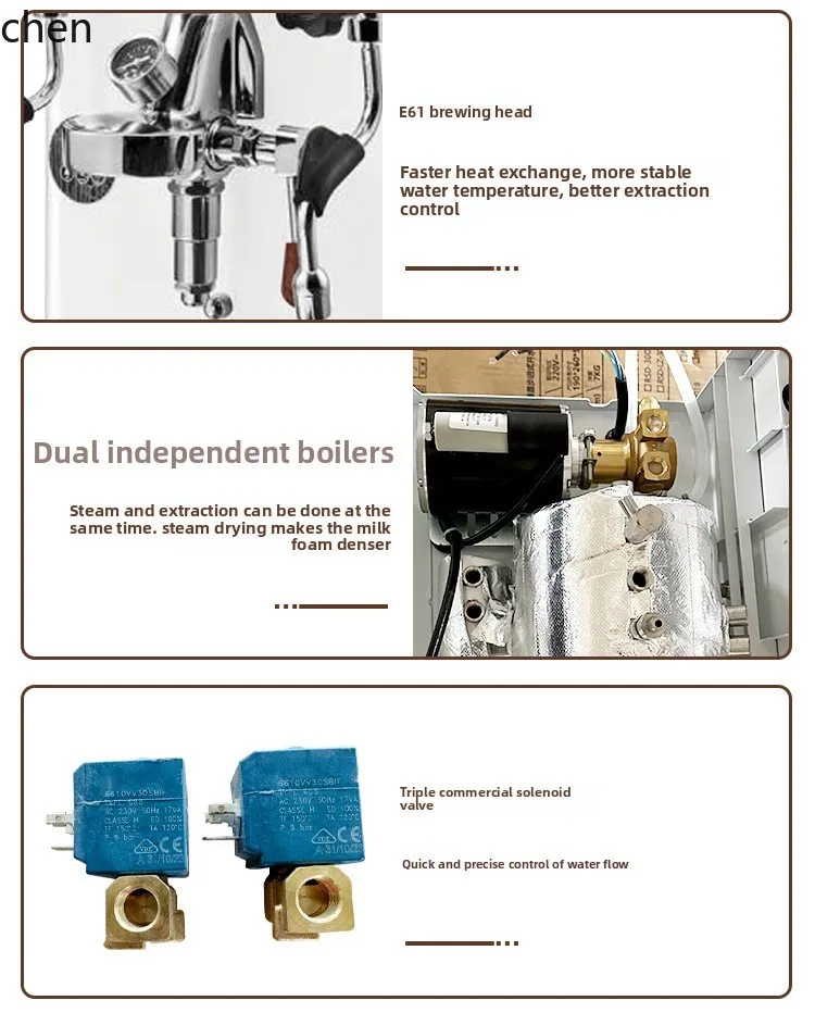 HXL Rotary Pump Coffee Machine Independent Dual Boiler Commercial Solenoid Valve Dual Temperature Control Coffee Machine