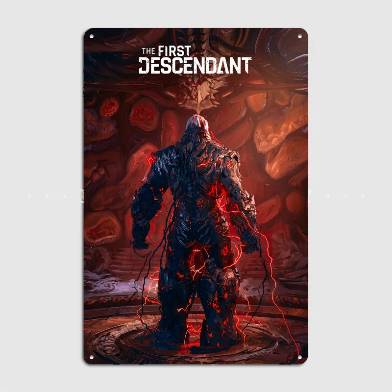 The First Descendant Game Poster Metal Sign Posters Bar Bedroom Custom Wall Decorations Room Decoration Interior Home Decor