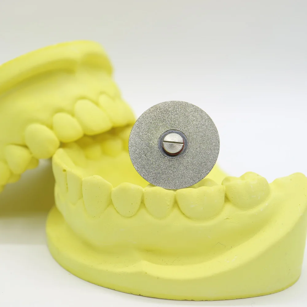 Nuovo disco da taglio diamantato a doppia faccia Ultramicro dentale per la separazione di intonaco a corona in ceramica lucidante o giada