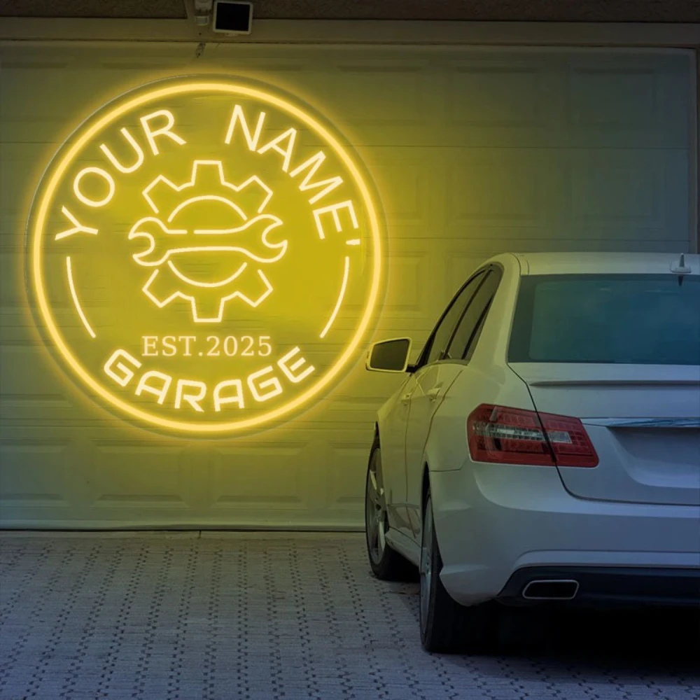 

Custom Garage Car Repair Neon Lights USB-Powered LED Sign with Red Glow for Displays Racing Events Enthusiast Gifts Decoration