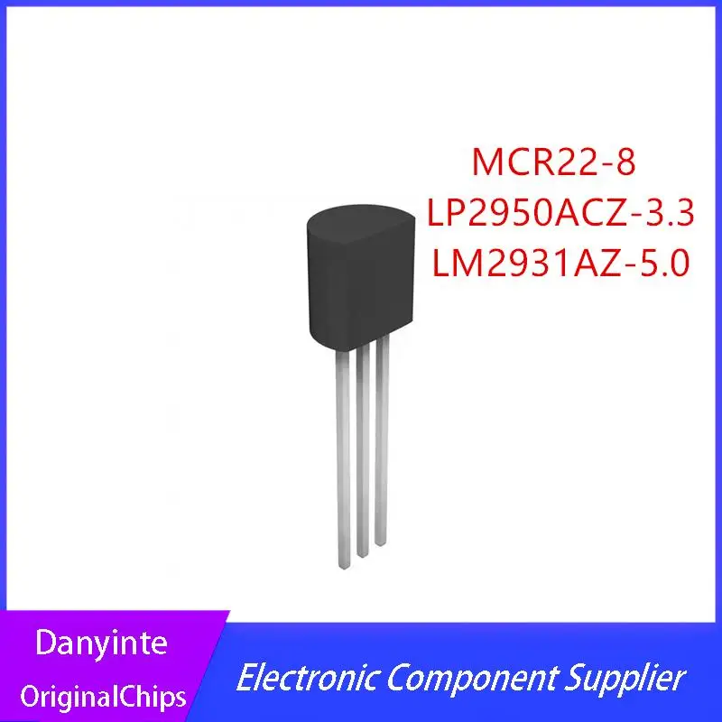 NEW 50PCS/LOT  MCR22-8 MCR22-8RL1G   LM2931AZ-5.0 LM2931AZ   LP2950ACZ-3.3 2950ACZ-3.3 LM2950   TO-92