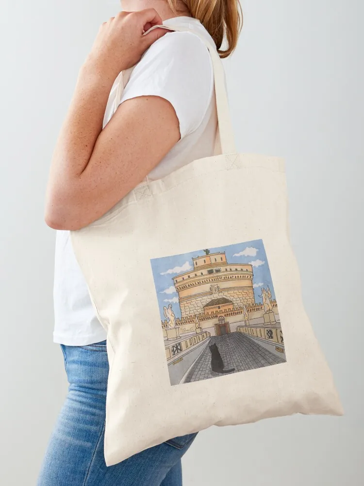 

Journal of a Cat in Rome - Castel S. Angelo Tote Bag tote custom men shopping cart bags university