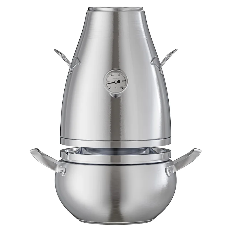 

Small outdoor brewing equipment Portable integrated distillation seawater Baijiu distiller Gas stove Field use