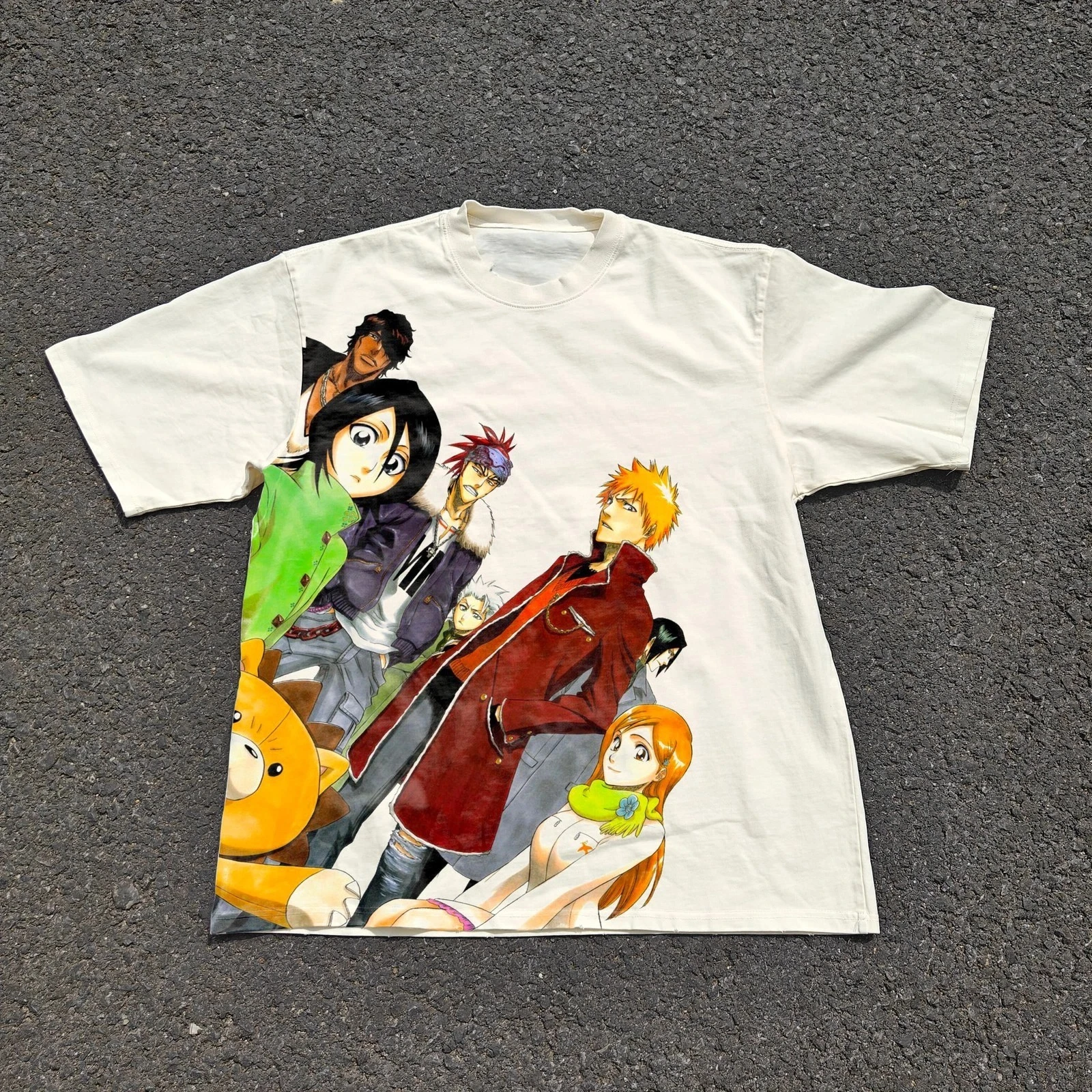 BLEACH Rukia Kuchiki Anime Graphic T Shirt Vintage Sketch Print Unisex Casual Cotton Short Sleeve Tee Japanese Manga Fan Tops