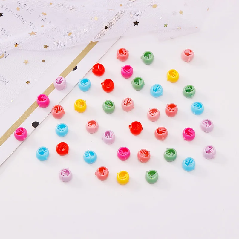 10/20/30/40PCS/Lot Girls Hairpins Bean Button Hair Clips Hairgrip Candy Colorful Kids Hair Accessories For Women Korean Style