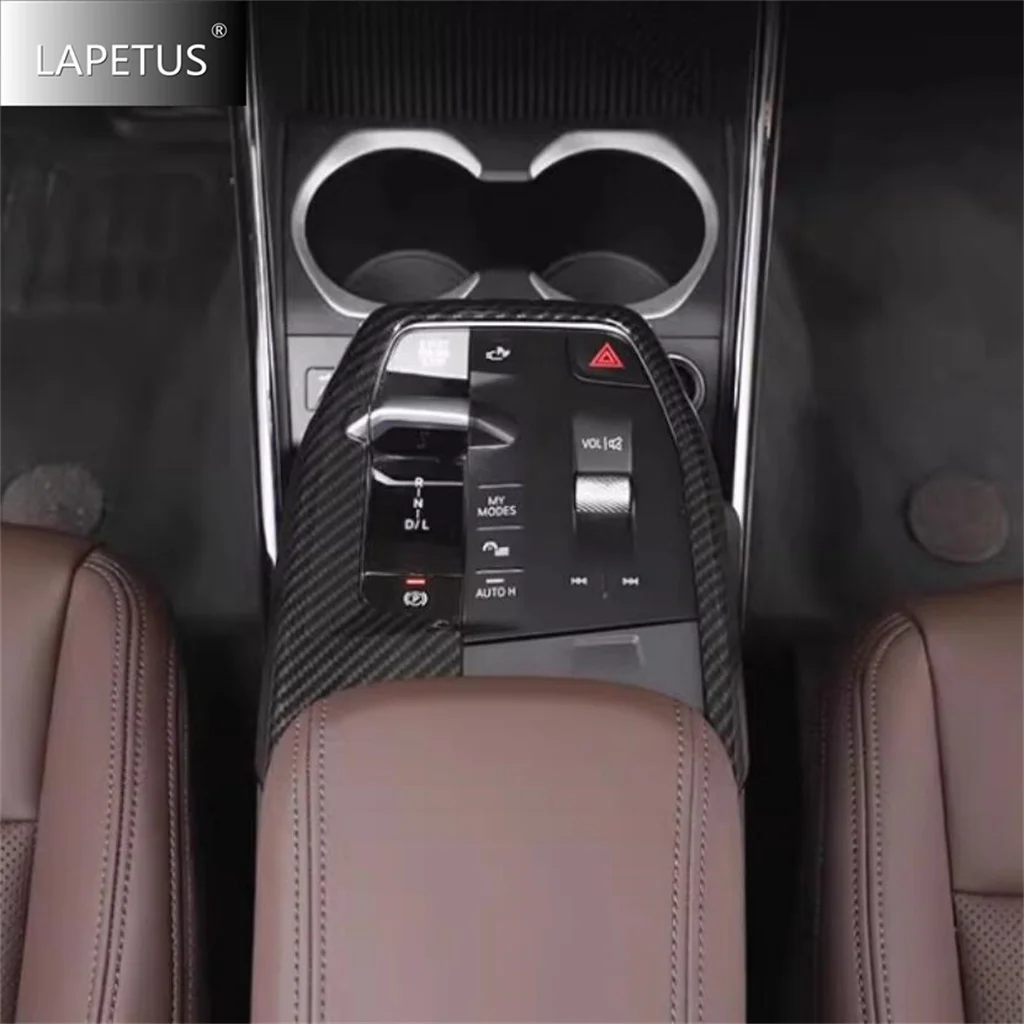 

Carbon Fiber Car Center Control Gear Shift Decor Panel Water Cup Holder Frame Cover Trim Accessories For BMW X1 U11 2023 - 2025