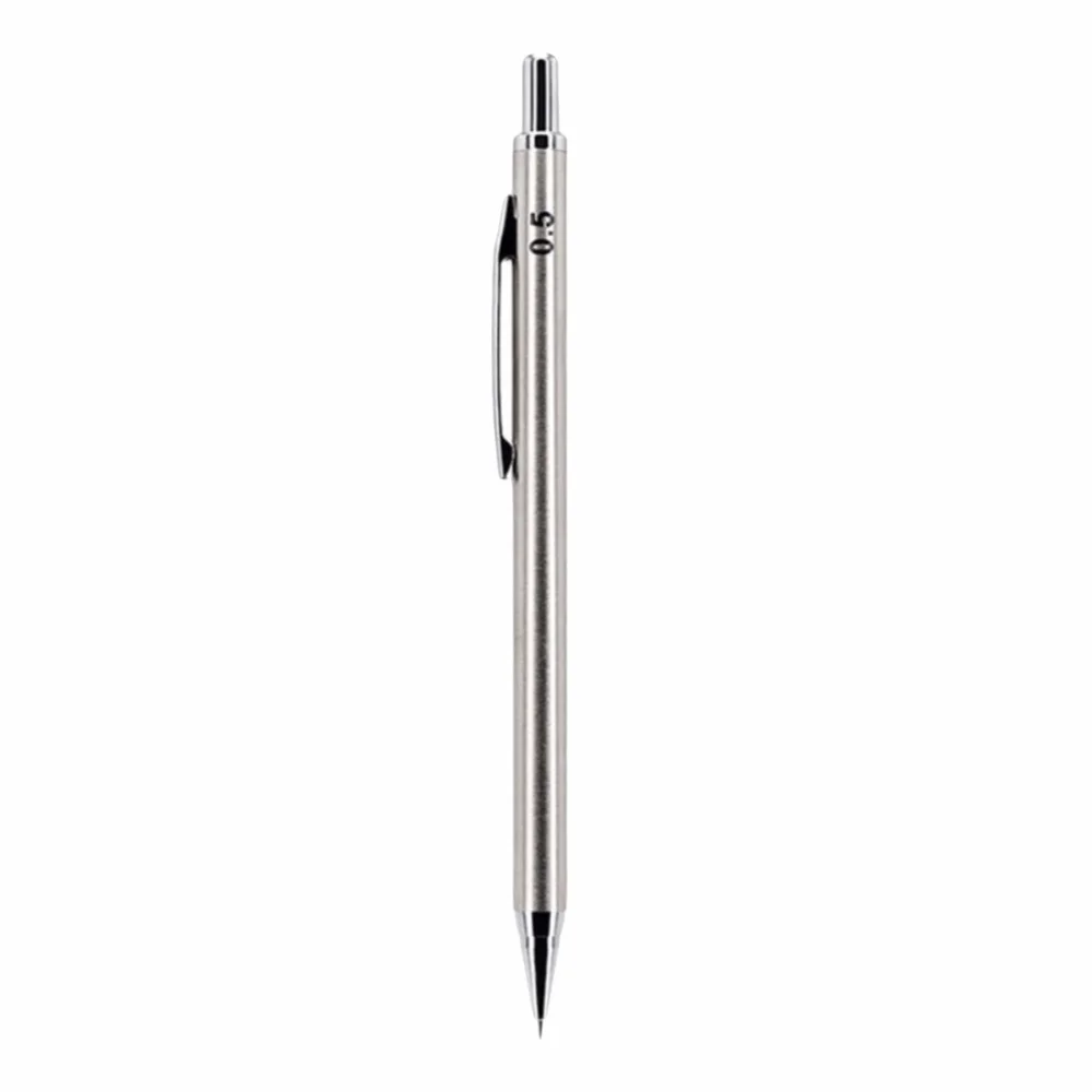 Full Metal Mechanical Pencil 0.3/0.5/0.7/0.9/2.0mm Built-in Eraser Drafting Pencil 2B Automatic Pencil Student & Drafting Use