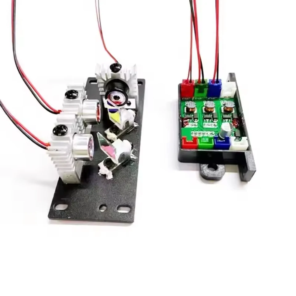 RGB Laser Module White Lighting Red/Green/Blue Diode  Integrated 200mW with 12V Driver TTL