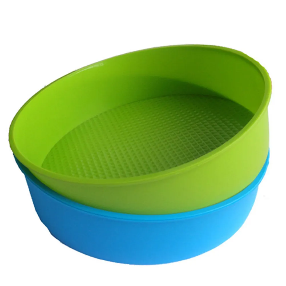 Round Silicone Cake Mold Non Stick Cake Pan Baking Mould for DIY Random Color Temperature Resistant Easy Release