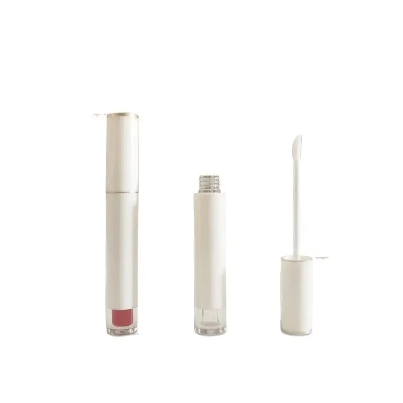 3ML Round Lip Glzae Bottles Empty Container Makeup Packaging Tool White DIY Liquid Lipstick Lipgloss Refillable Tube