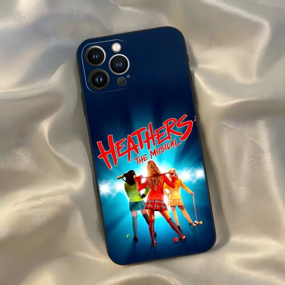 Heathers The Musical Phone Case for Iphone 15 14 13 12 11 Pro Max Xr X Xs Mini 8 Plus SE 2022 Black Soft Silicone Cover