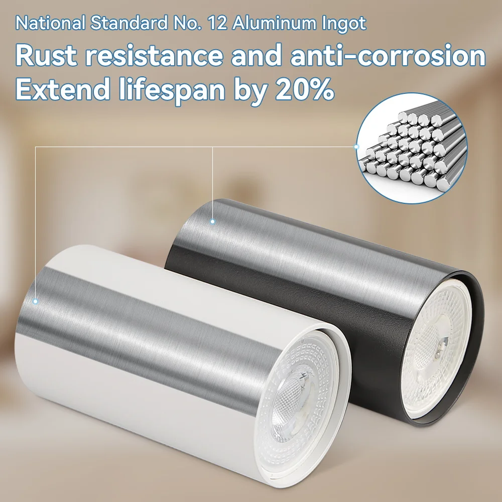 GU10 Downlight With Replacable Bulb AC85-265V Spot Lamp Aluminum Led Ceiling Light Light Fixture  For Bedroom Porch Living Room