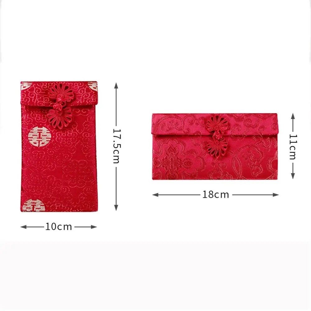 Tassel Design 1pcs Chinese Wedding Party Gift Best Wishes Spring Festival Red Envelope Money Bags HongBao Red Packets