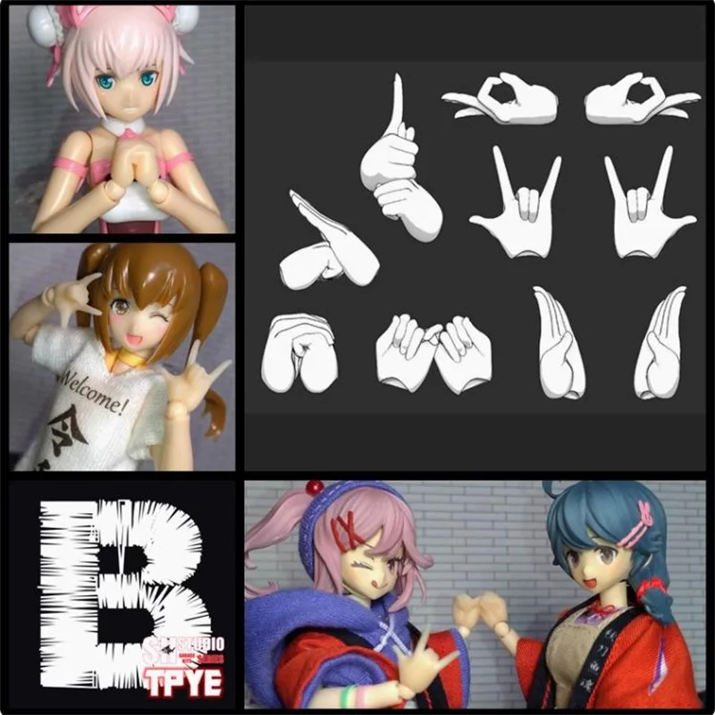 SH STUDIO 1/12 Soldier Goddess Device Hand Type B Set Model Accessories In Stock For Fans Collection