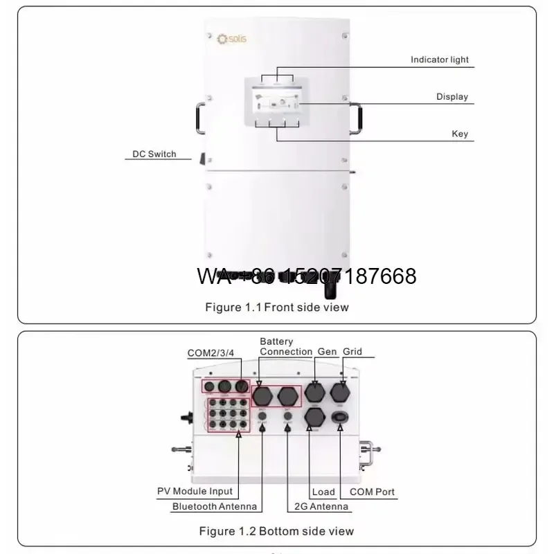 Wmwmnu 50KW 80KW 100KW Off Grid Hybrid Solar System Solar Panel Kit with 200KWH Lithium Battery for Farm Irrigation Remote